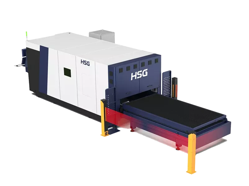 HSG laser cutting machine upgraded matrix machine bed with level-up rigidity