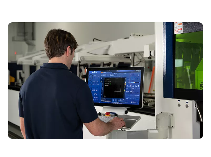 HSG laser cutting machine upgraded matrix machine bed with level-up rigidity