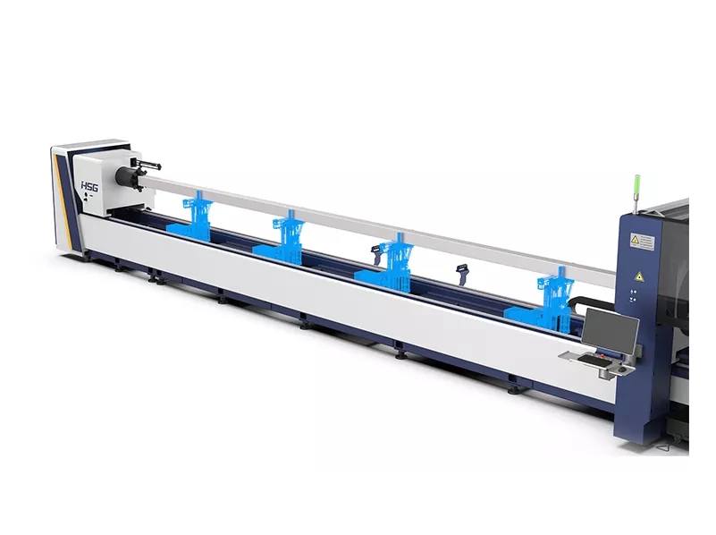 HSG laser cutting machine 3+1 twin-chucks clamping