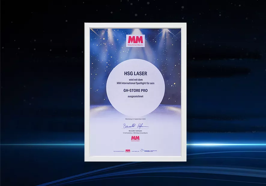 HSG Laser Awarded “International Spotlight” Honor at Blechexpo 2025, Showcasing Next-Generation Laser Cutting Technologies