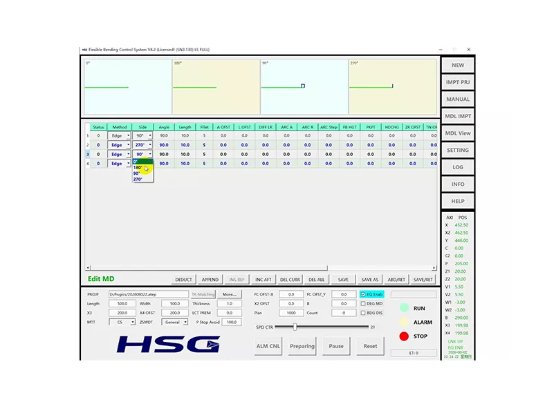 HSG laser cutting machine standard container transport