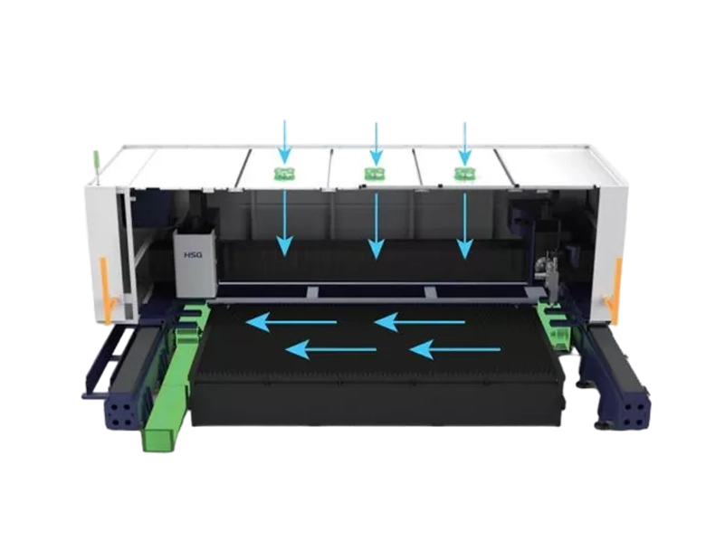 HSG laser segmented splicing machine bed