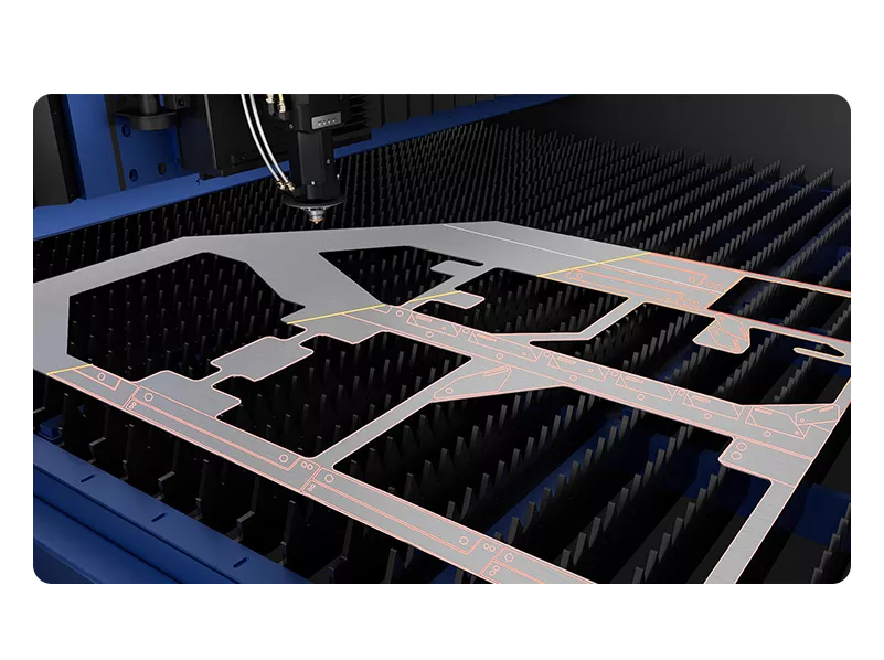 HSG laser cutting machine brand-new aluminum beam