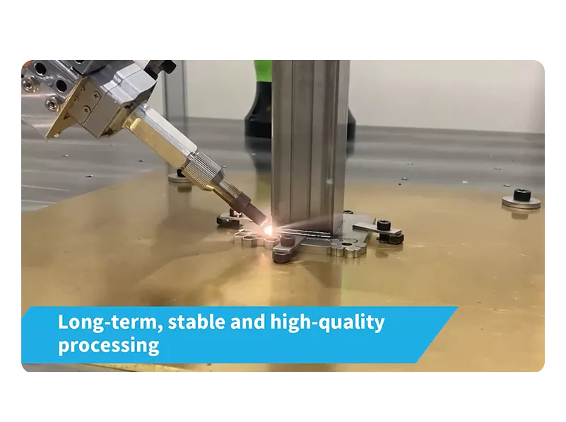 HSG laser work-piece welding in one operation