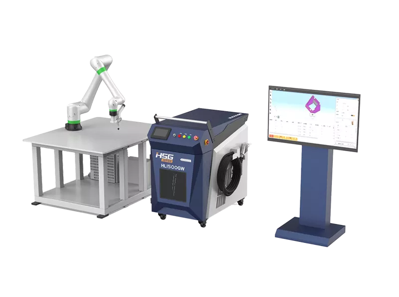 HSG laser work-piece welding in one operation