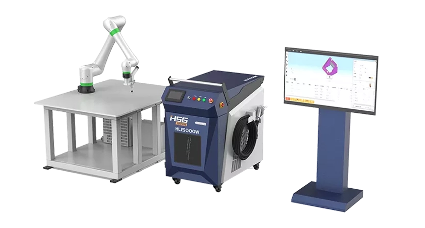 Un système de collaboration de machines de soudage au laser et de robot collaboratif