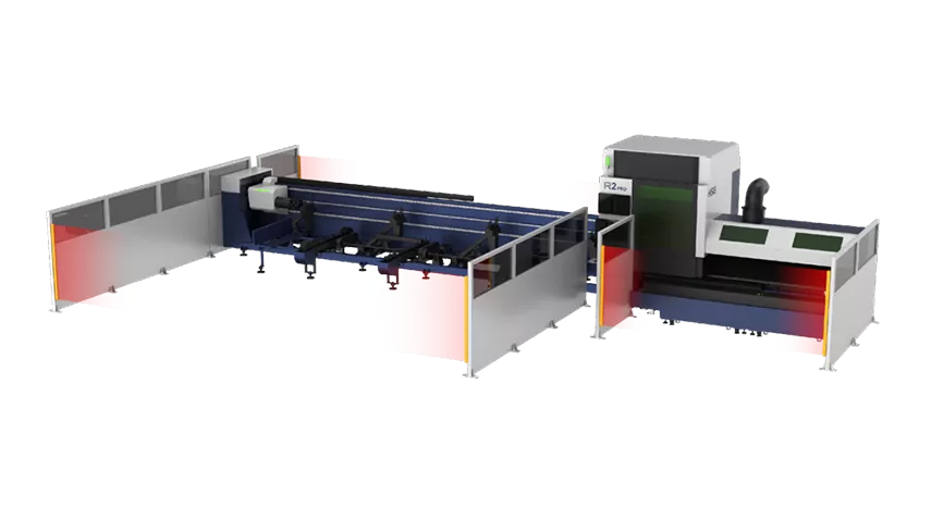 HSG Double-chuck Universal Tube Laser Cutting Machine