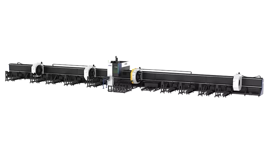 HSG Flagship ‘4+1’ Full-track Heavy Duty Tube Beveling Fiber Laser Cutting Machine