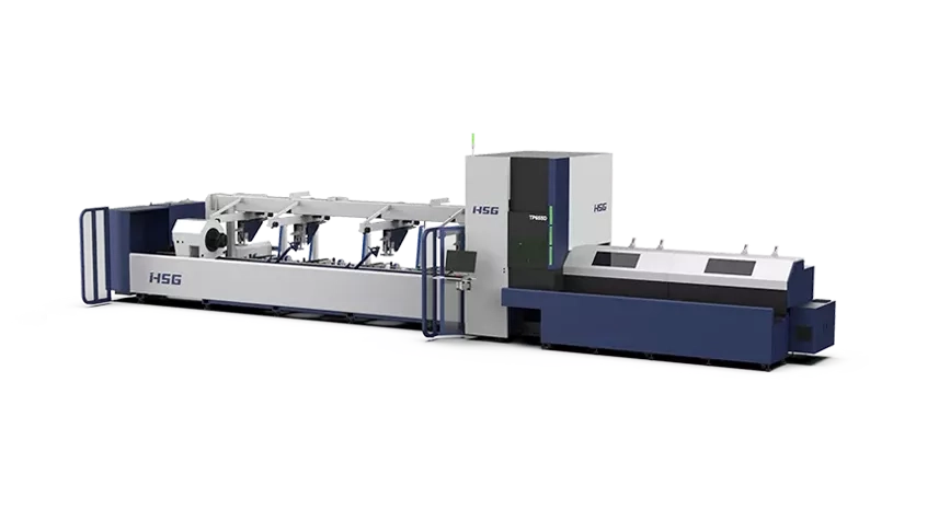HSG Flagship Series Compound Tube Fiber Laser Cutting Machine With Drilling and Tapping