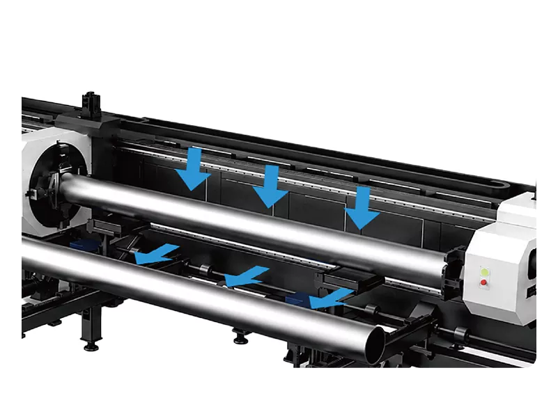 HSG laser cutting machine cut with short tailings
