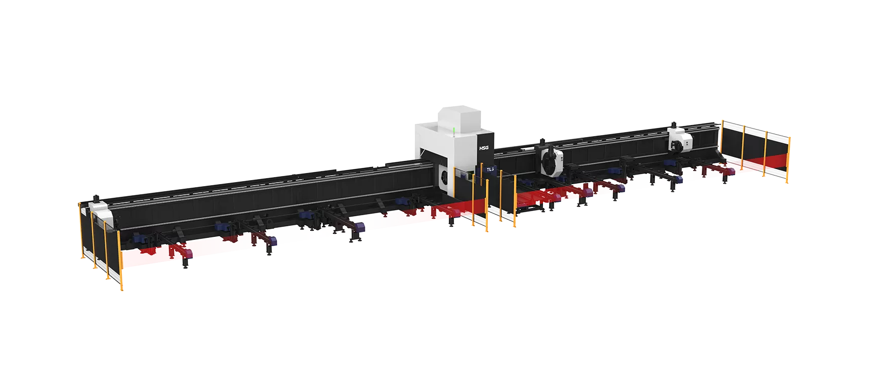 HSG 4+1 Full-Floating High-Speed Heavy Laser Tube Cutting Machine