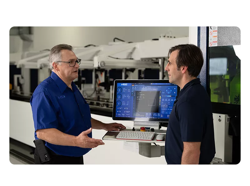 HSG laser lateral hanging machine bed